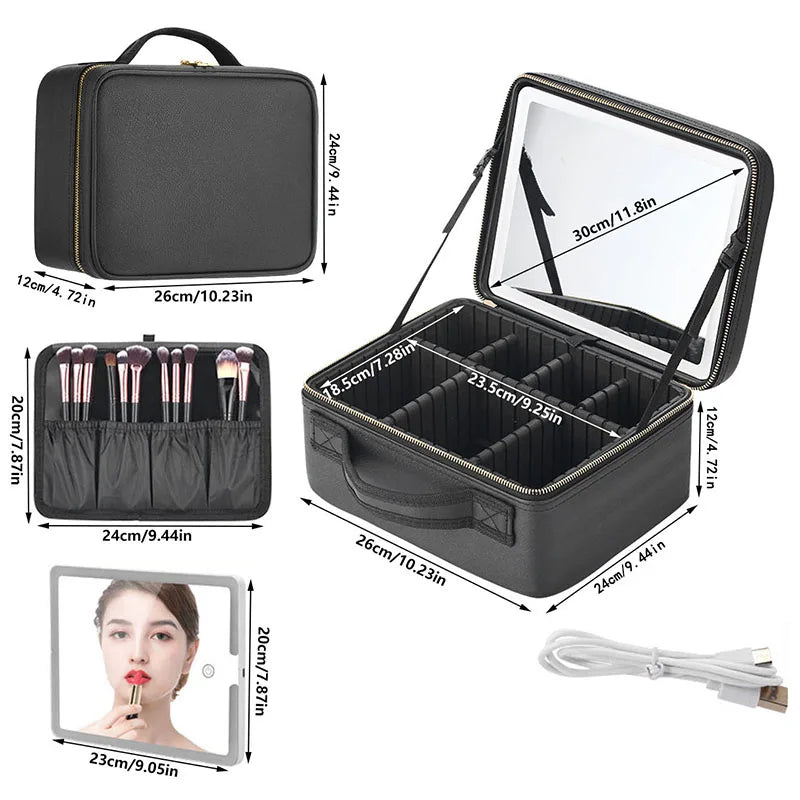 BELLA smart LED makeup bag