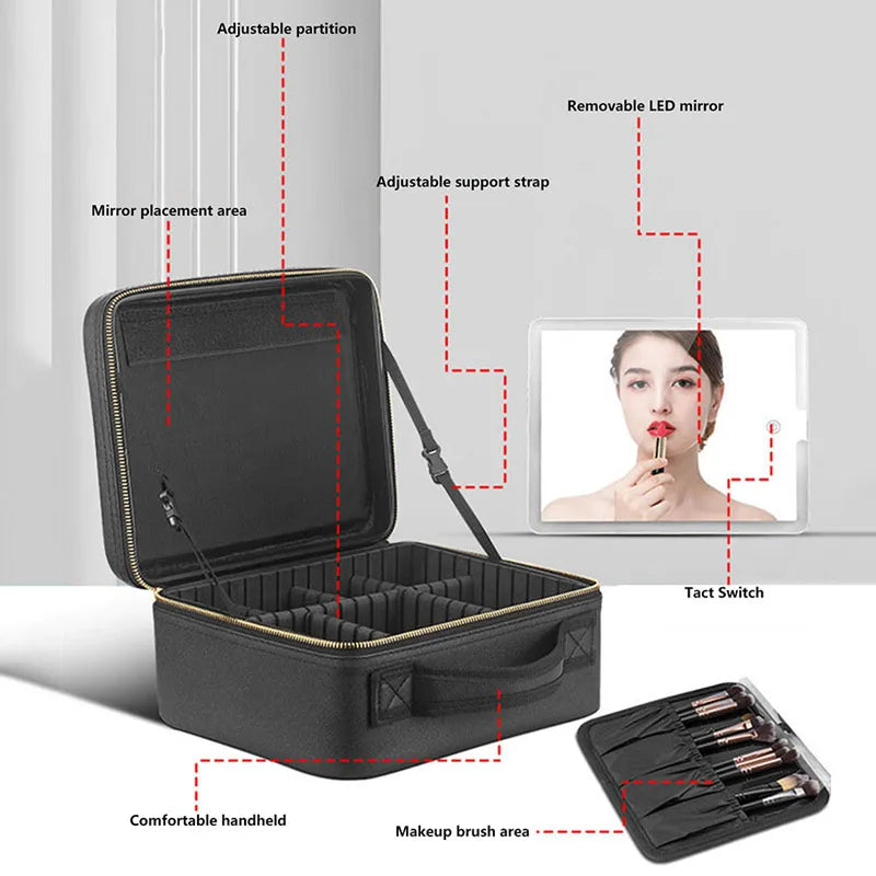 BELLA smart LED makeup bag