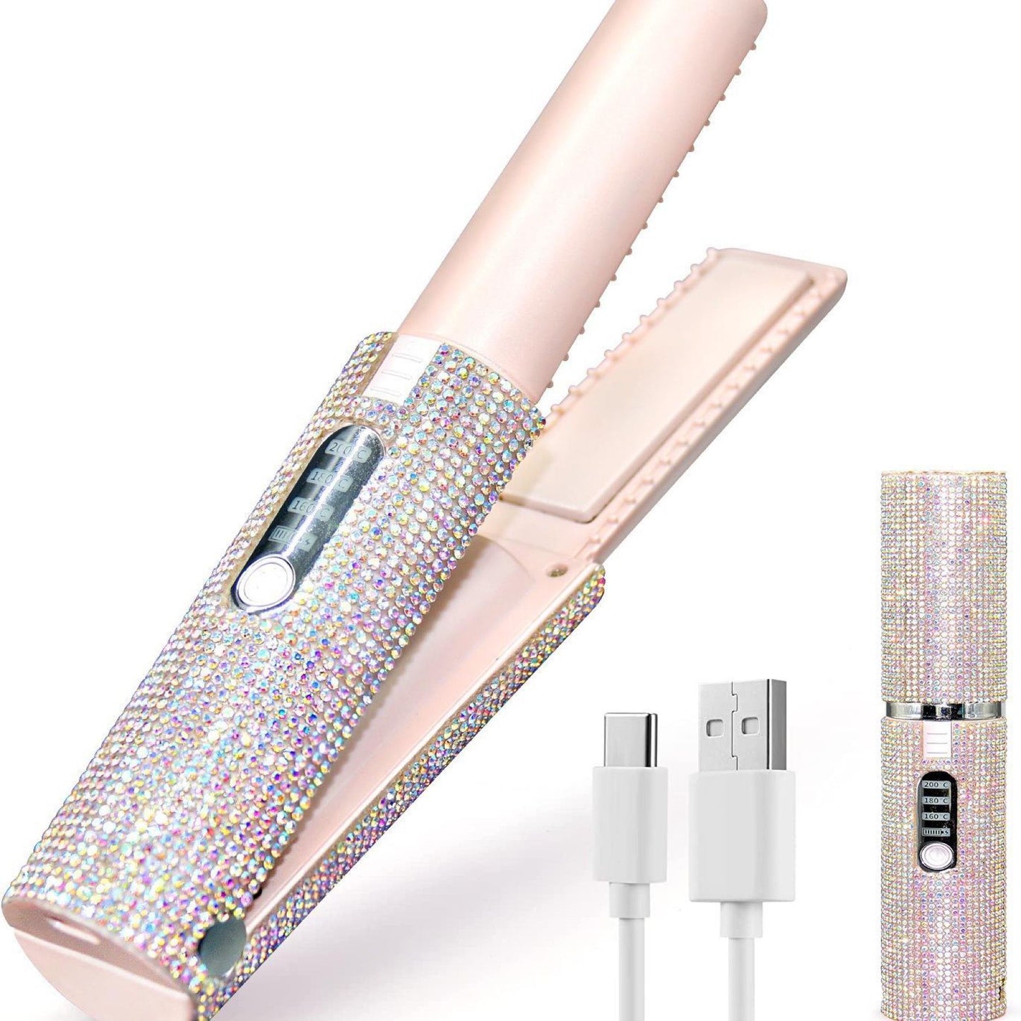 2 in 1 wireless diamond straightener